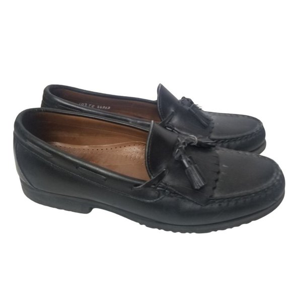 Allen Edmonds Mens 10C Black Leather Slip On Nashu main image 9